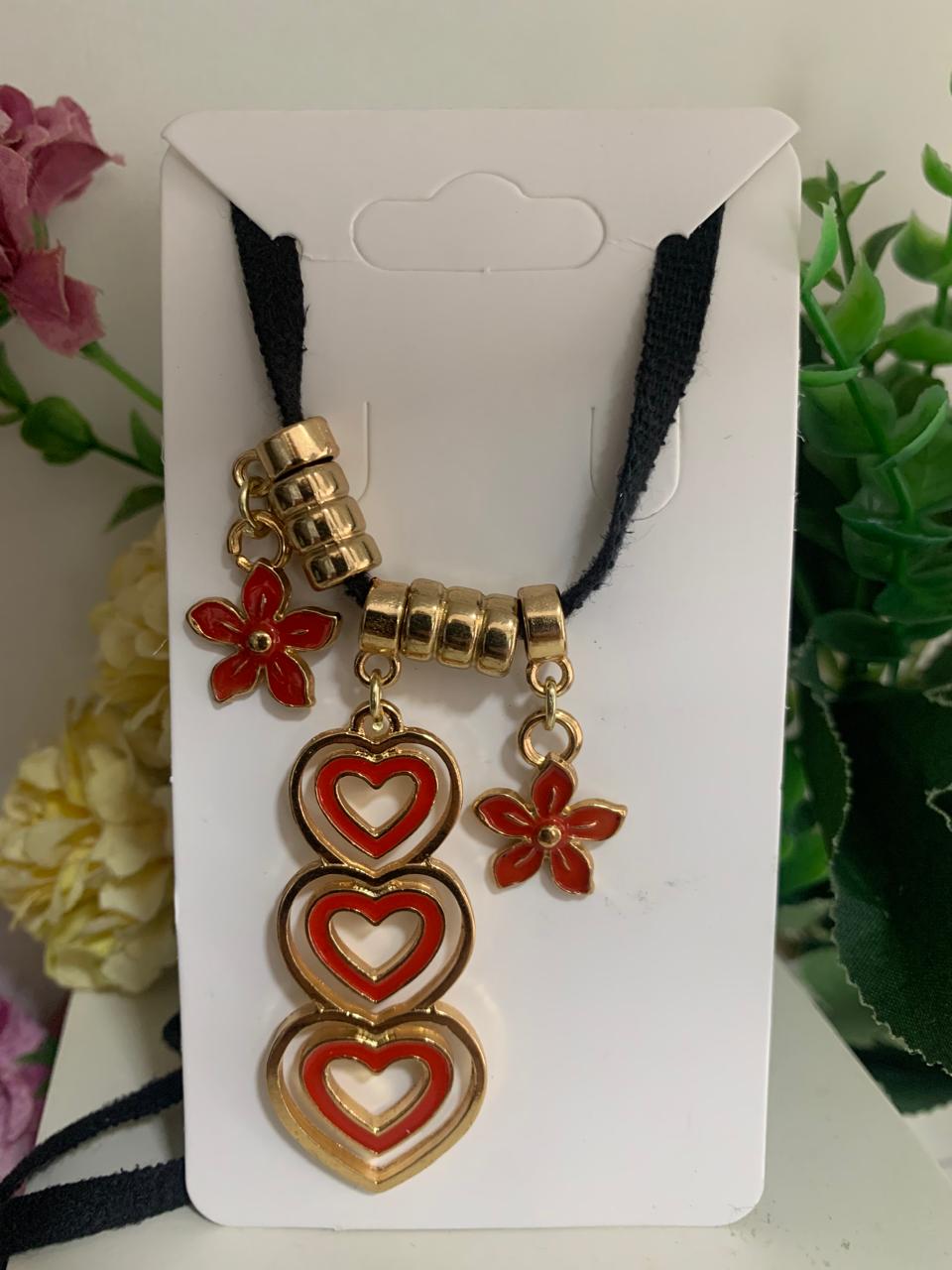 Chocker 3 Corações