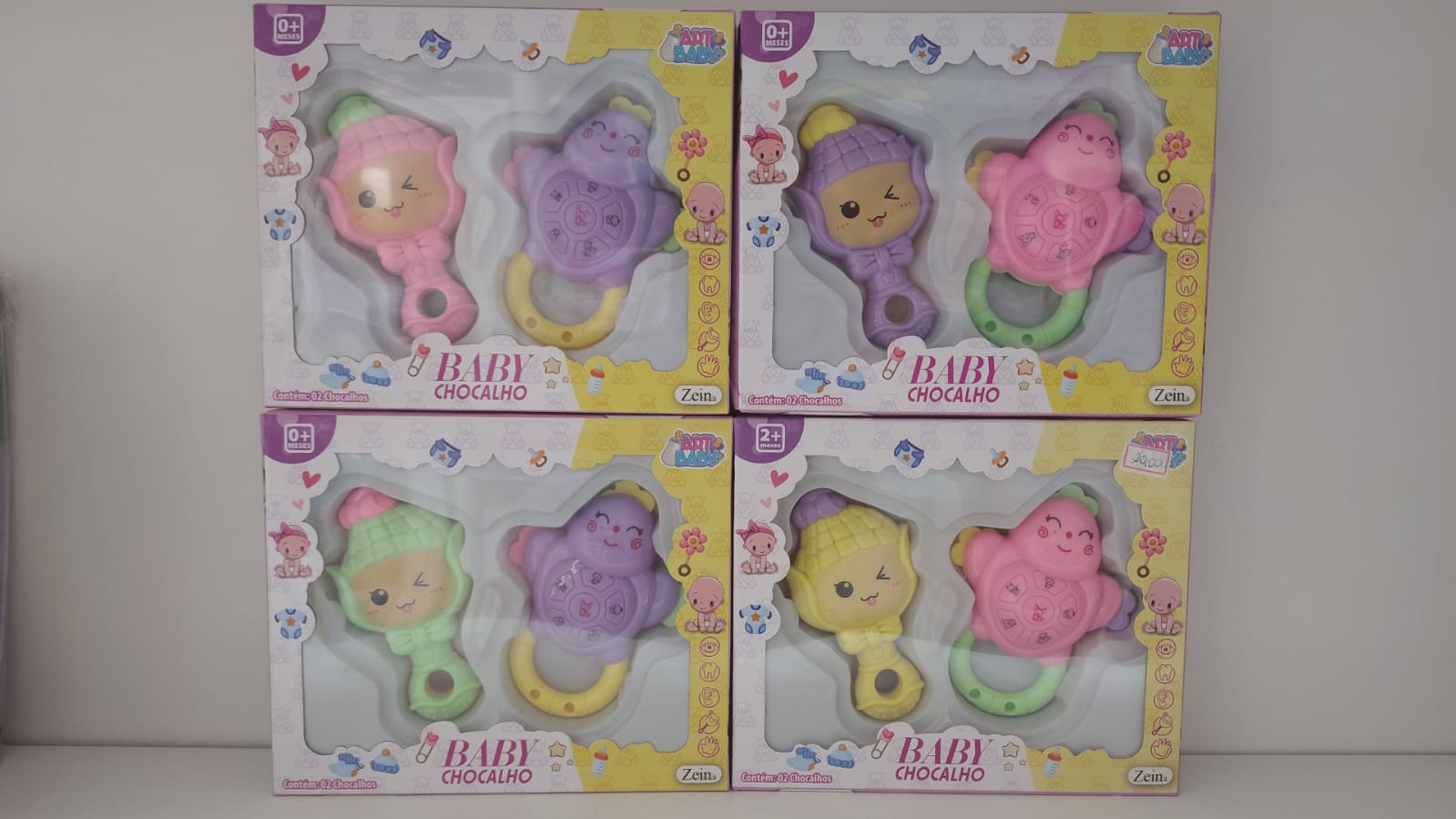 Chocalho duplo baby chocalhos