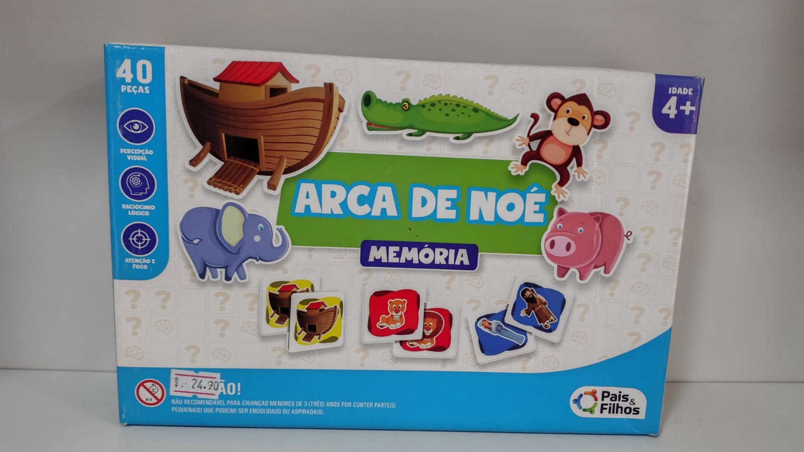 Quebra cabeça arca de noé 40pçs