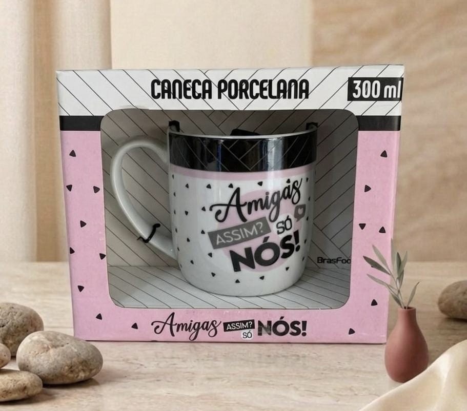 Caneca Porcelana Premium - Amiga irmã que escolhi para vida