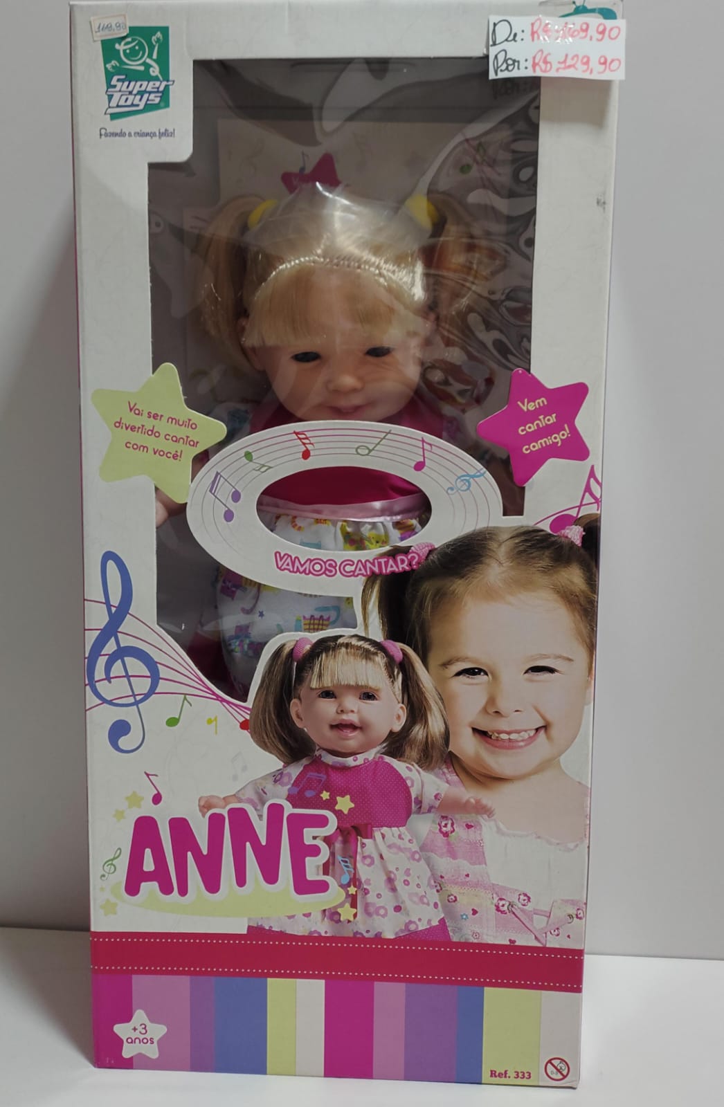 Boneca Anne canta comigo