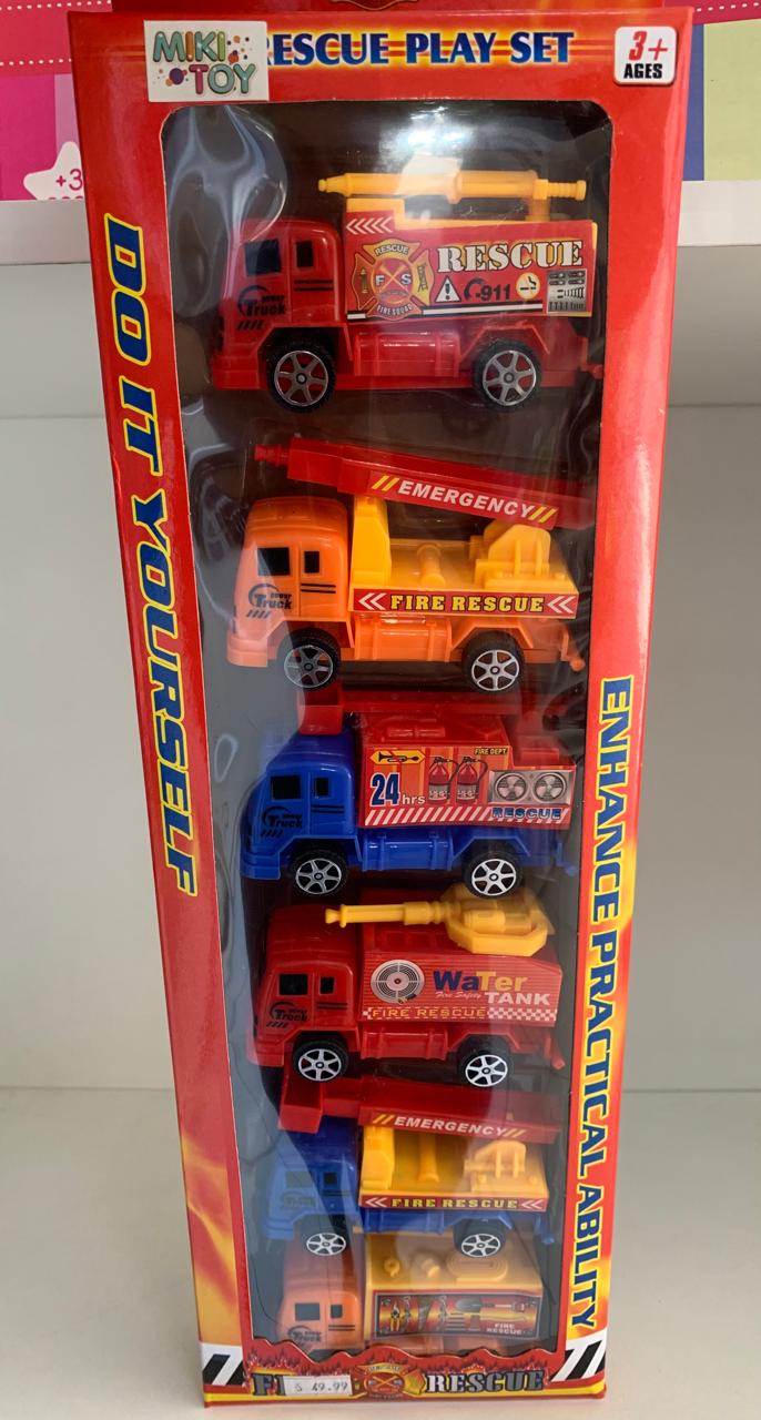 Kit Carrinhos Bombeiros