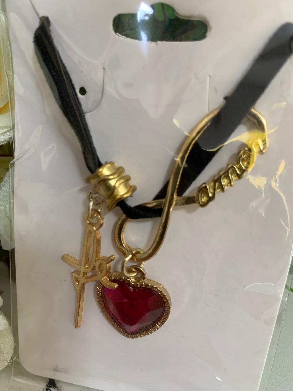 Chocker Coração e Fé