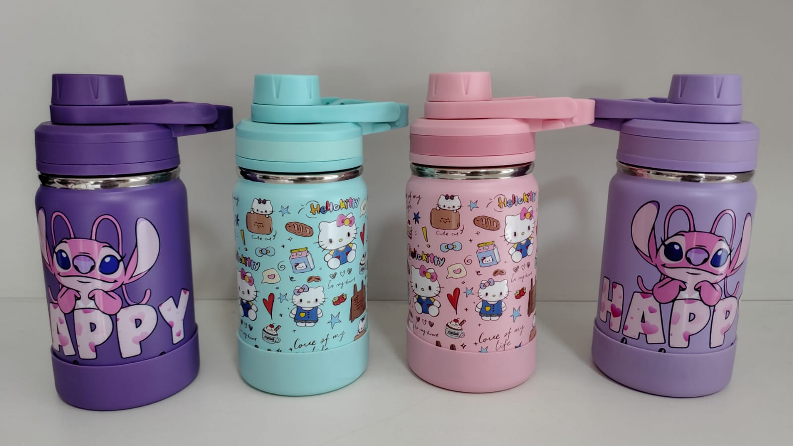 Garrafas infantil 350ml personagens