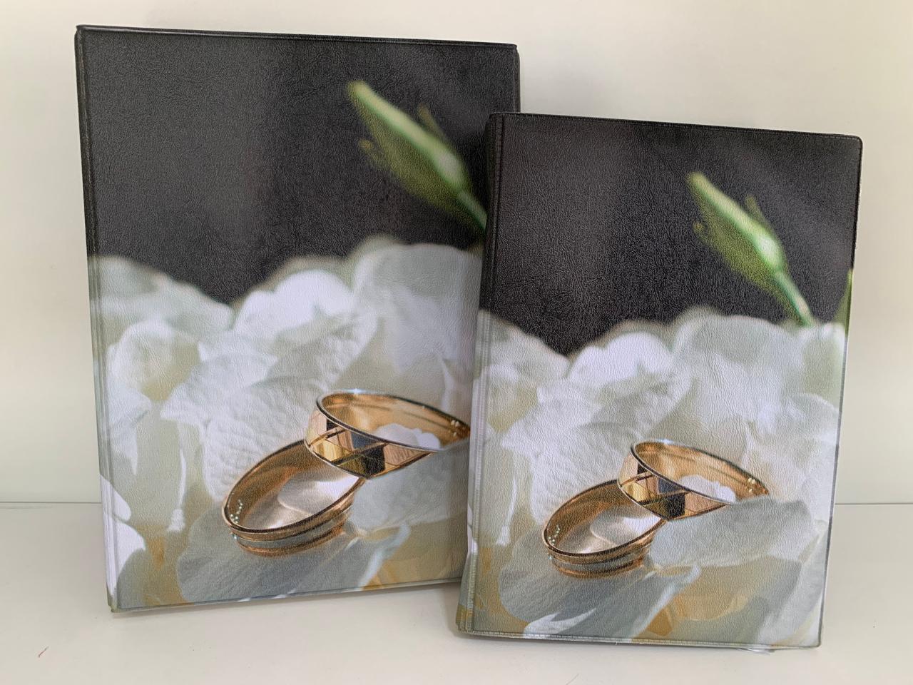Álbum de Casamento, maleta pequena para 100 fotos 15x21