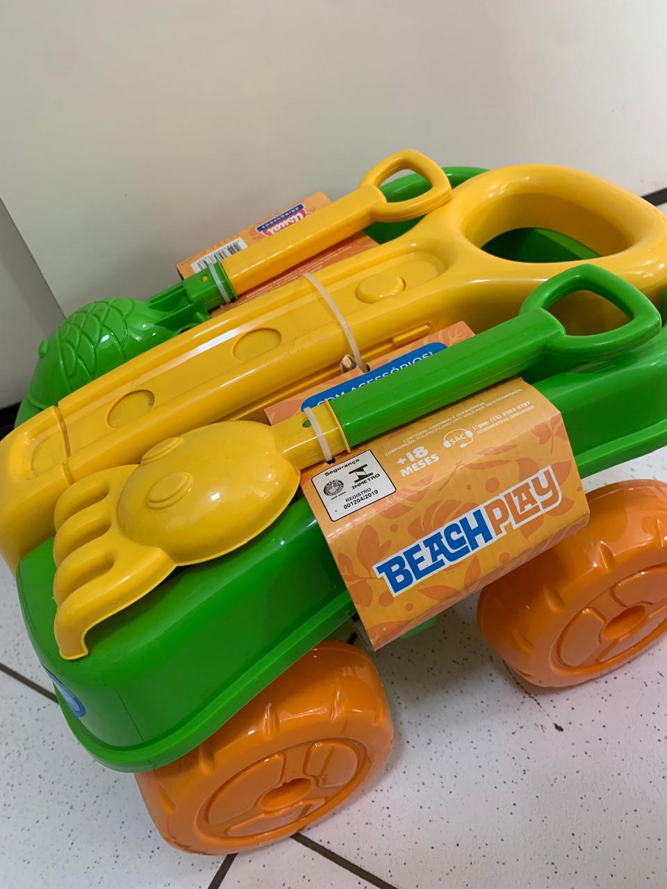 Carrinho de Praia com Acessórios