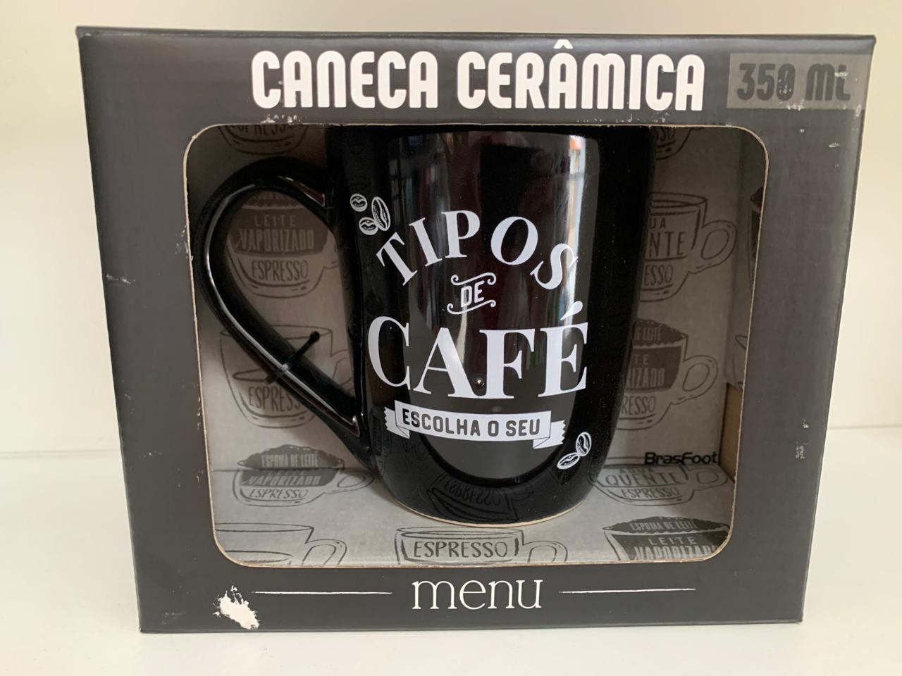 Caneca Cerâmica Tipos de Café