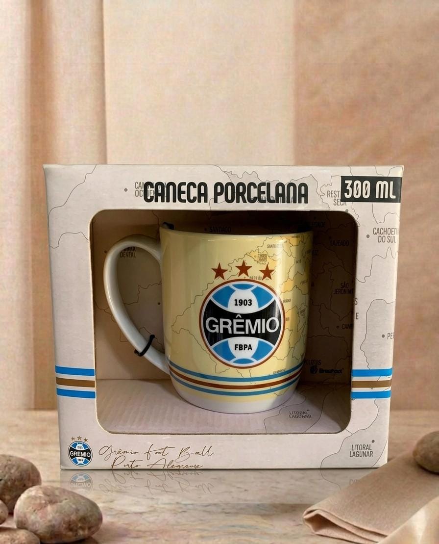 Caneca Porcelana 300ml - Grêmio