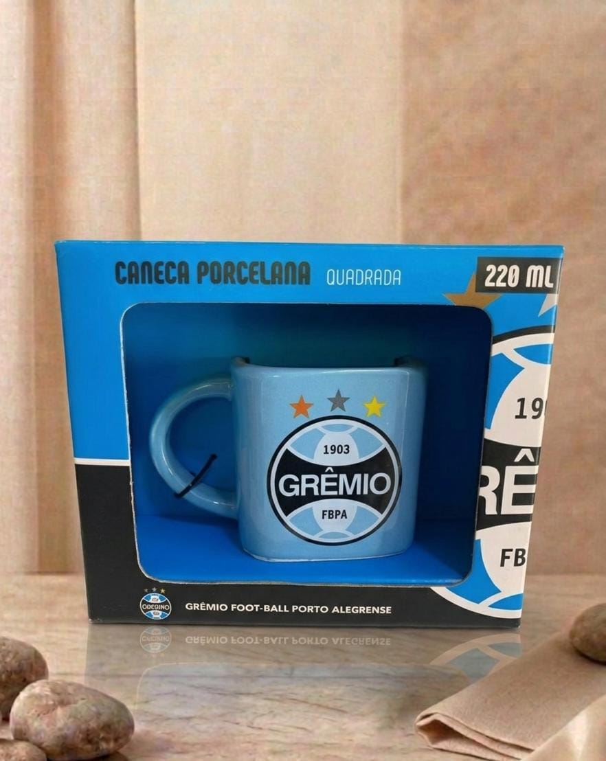 Caneca Porcelana quadrada - Grêmio