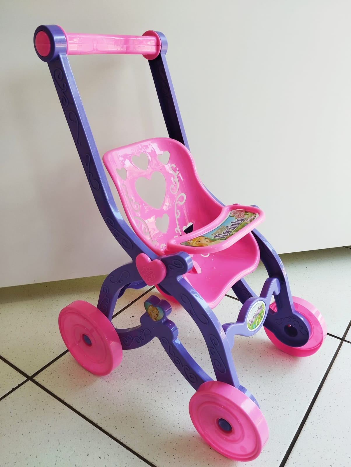 Carrinho para boneca infantil
