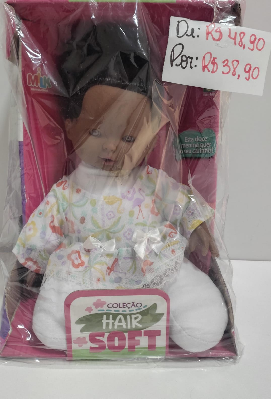 Boneca pano hair soft