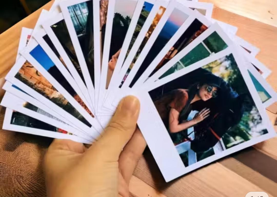 Polaroid com escrita