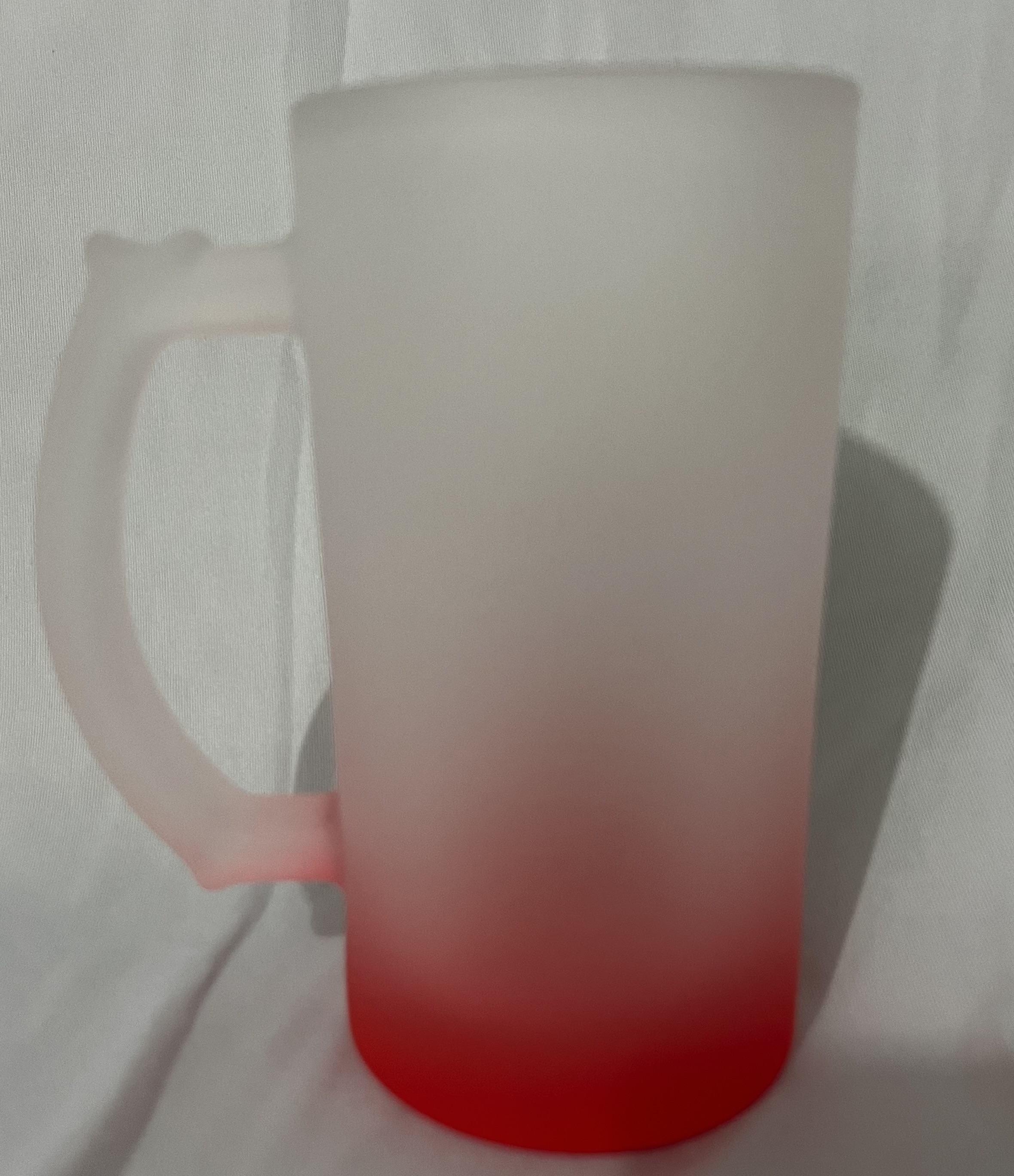 Copo de chopp vermelho personalizado