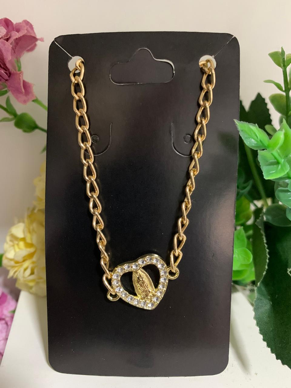 Chocker Coração Nossa Senhora