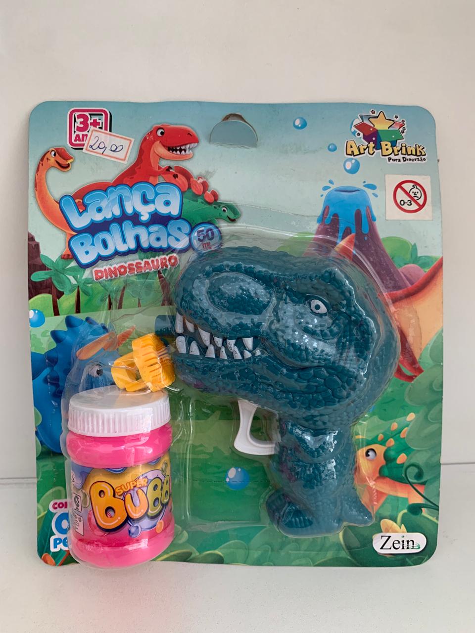 Lança Bolhas Dinossauro