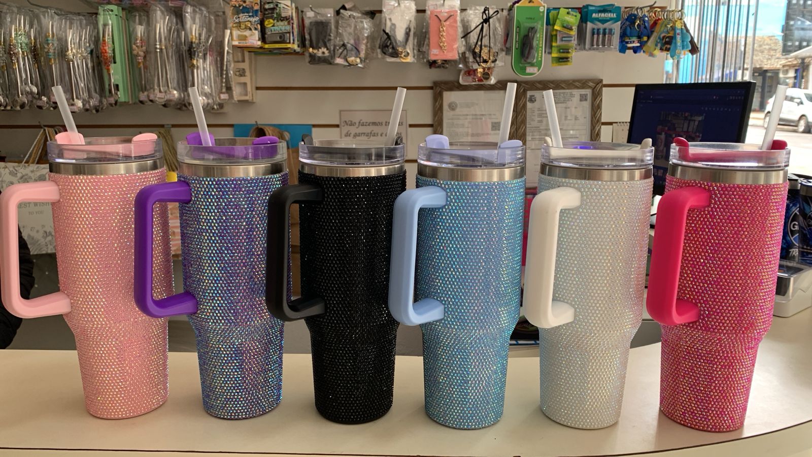 Garrafa strass 1200ml