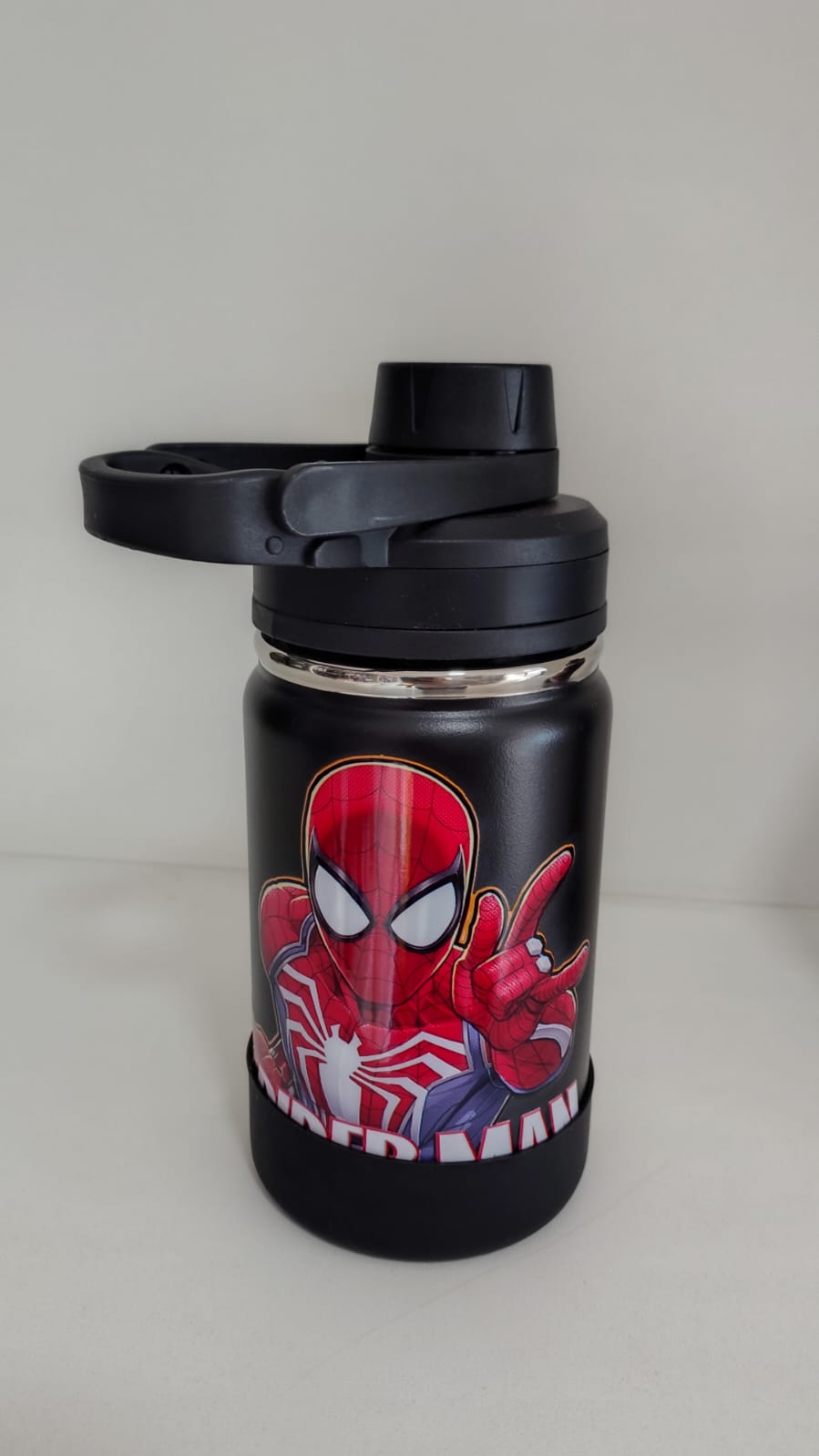 Garrafa térmica  Homem aranha 350ml
